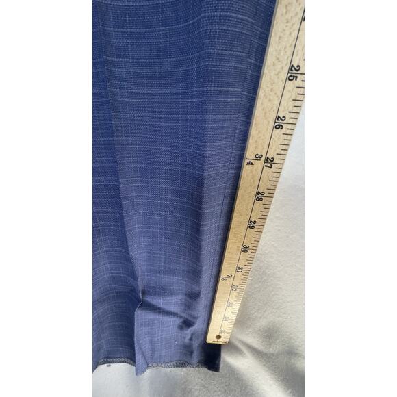 Hart Schaffner Marx Men's UNHEMMED Slacks New York Fit 44R‎ Blue Check NWT $155 - Picture 4 of 12